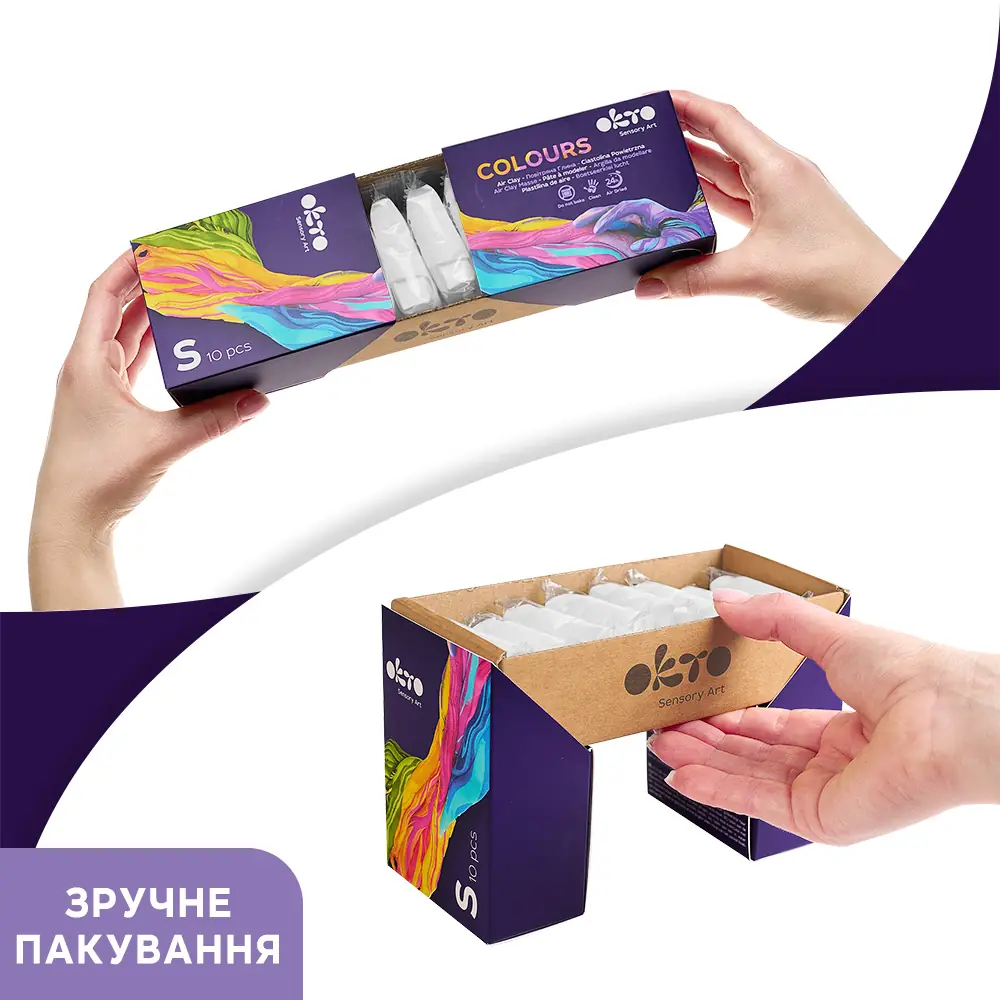 OKTO Colours повітряний пластилін жовтий (S - розмір) gallery 4