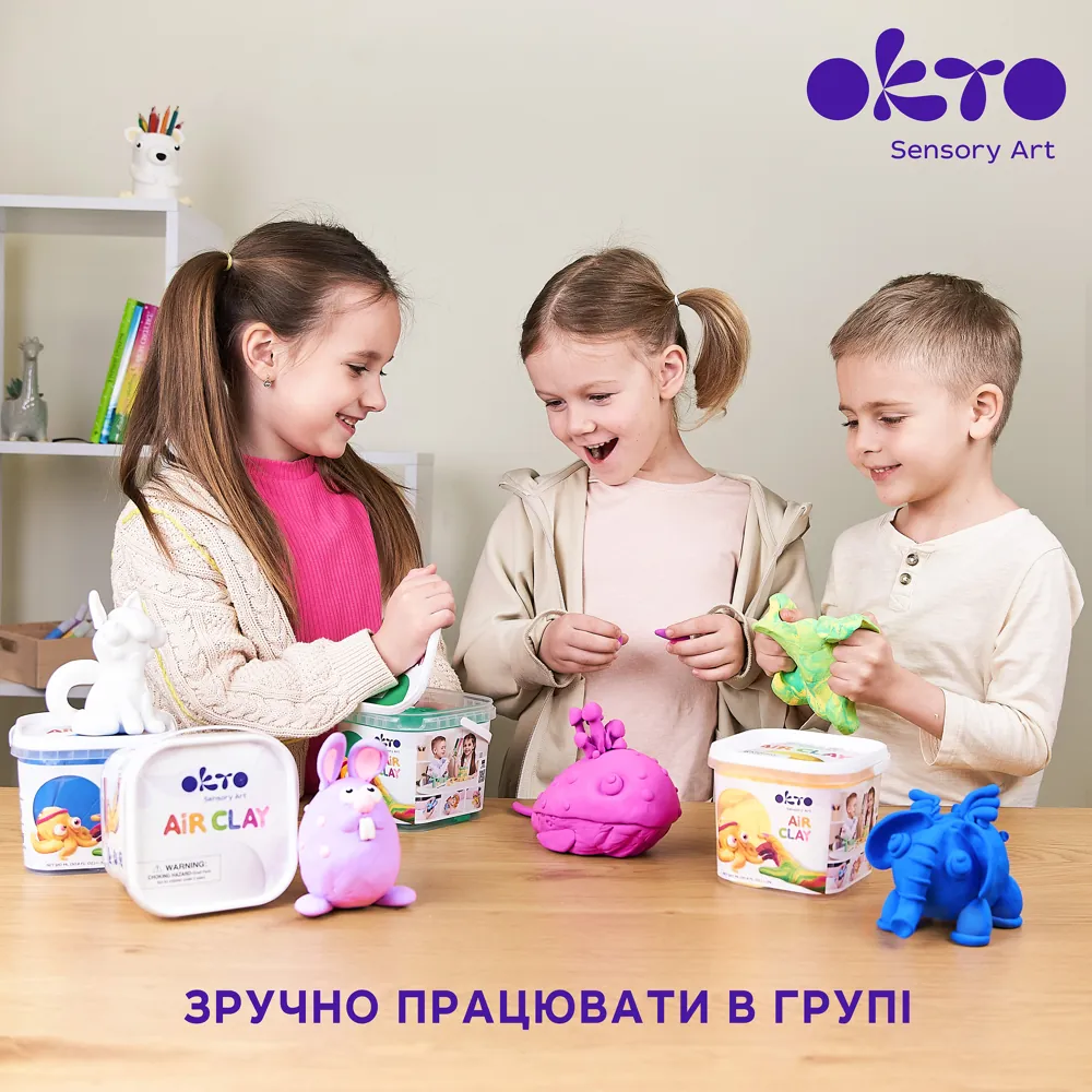 Повітряний пластилін для школи "Синій" gallery 5